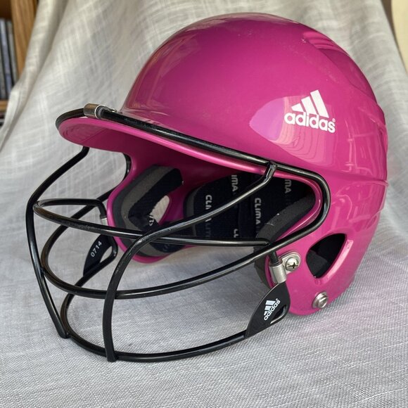 Adidas TBall Helmet BTE00202-Pink OSFM Adjustable 6" to 6 1/2" T-Ball Softball - Picture 2 of 13